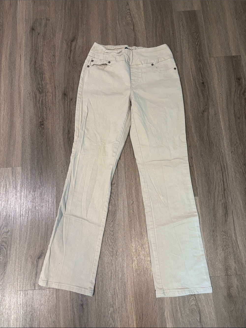 Chadwicks Light Tan Straight Leg Cotton Pants